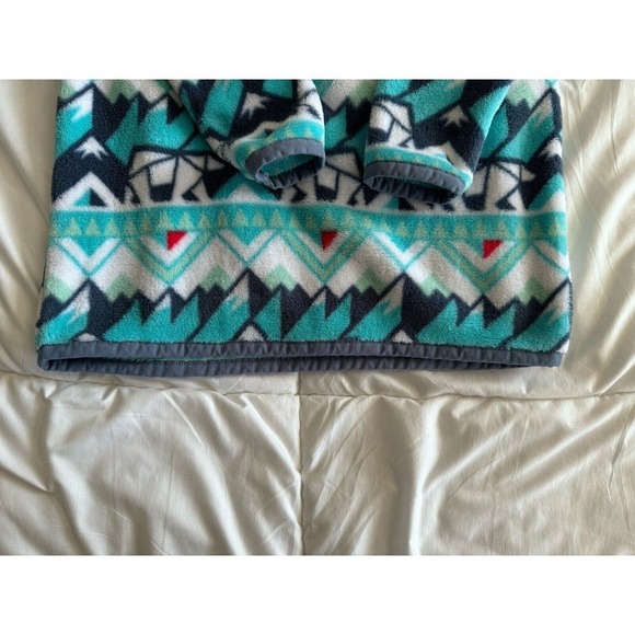 Youth Fairbanks Pullover in White & Teal by Southern Marsh Youth Size Large EUC - Picture 9 of 16